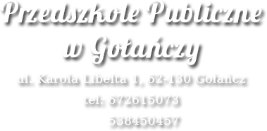 Przedszkole Publiczne w Gołańczy